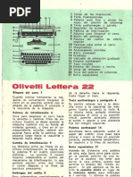 Manual Olivetti Lettera 22