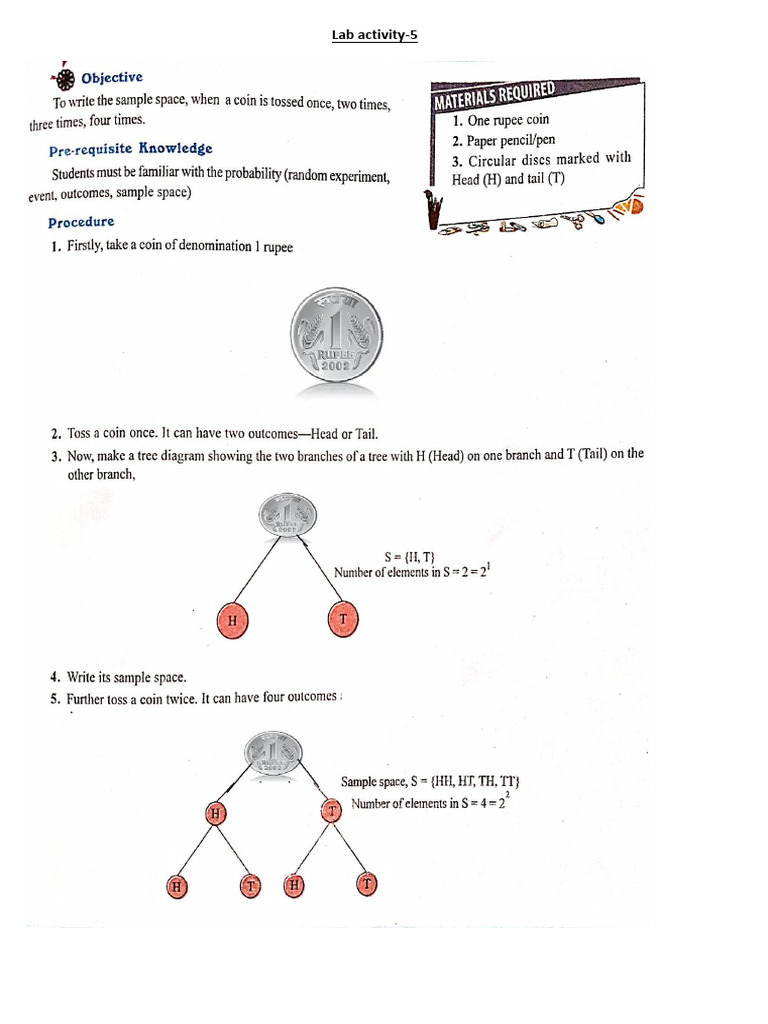 Coin Tossing and Conic Sections Lab Activities | PDF | Cartesian ...
