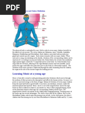 Effect Of Saptaswaras And Chakra Meditation Pdf Chakra Kundalini