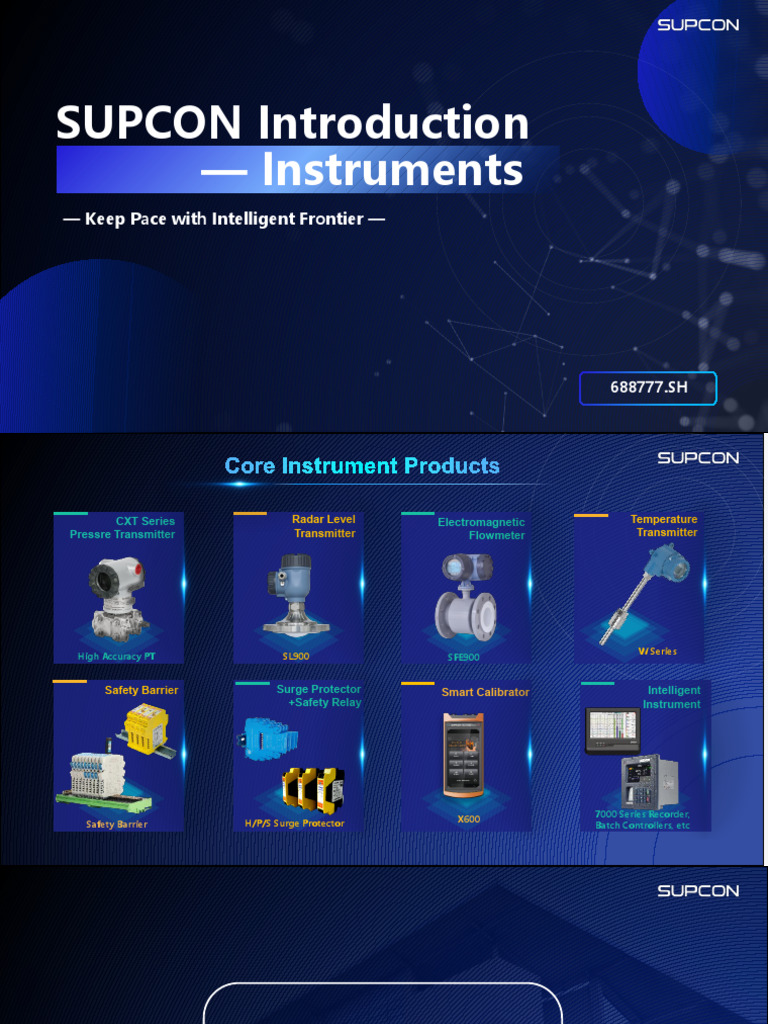 SUPCON Intelligent Instrumentation Overview | PDF | Acid | Hydrochloric ...