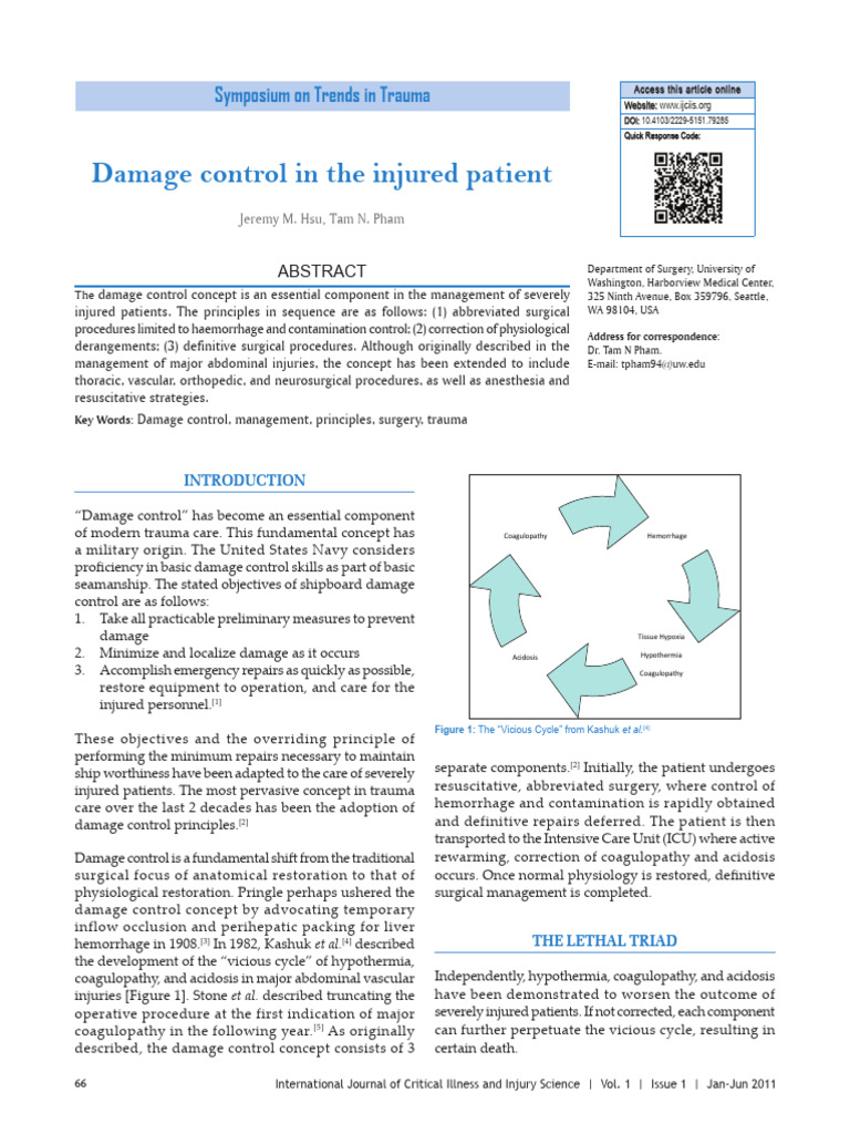 DCS 5 | PDF | Major Trauma | Bleeding