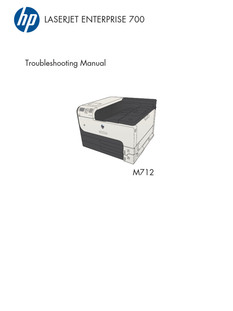 HP LaserJet M712 Troubleshooting Guide | PDF | Usb | Power Supply