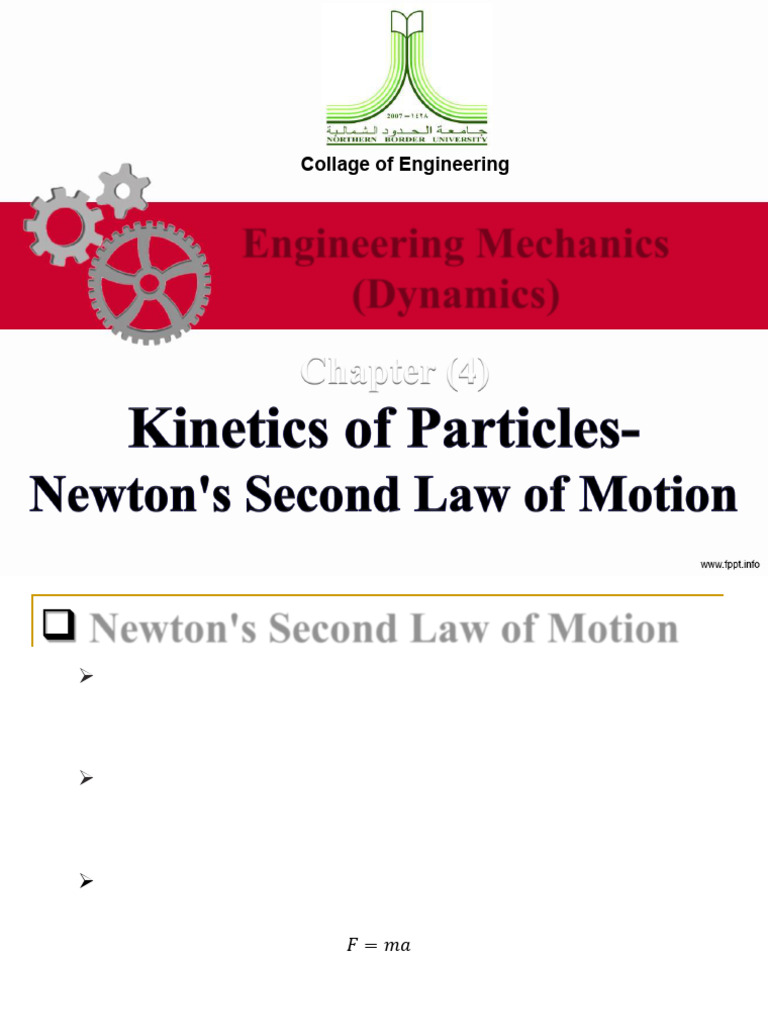 Ch.4 Kinetics of Particles - Newton,s Second Law of Motion | PDF ...