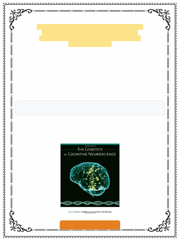 The Genetics of Cognitive Neuroscience Issues in Clinical and Cognitive ...