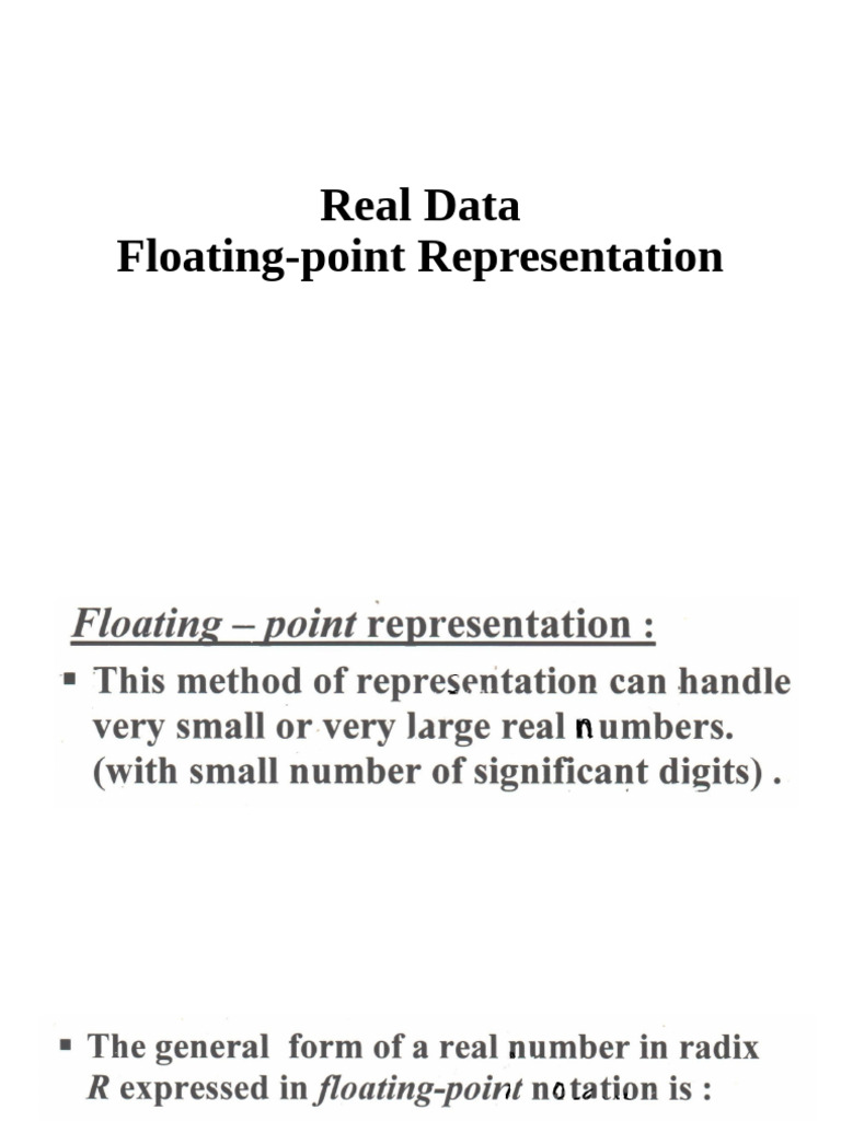 03 2 Floating-Point Representation of Read Data | PDF
