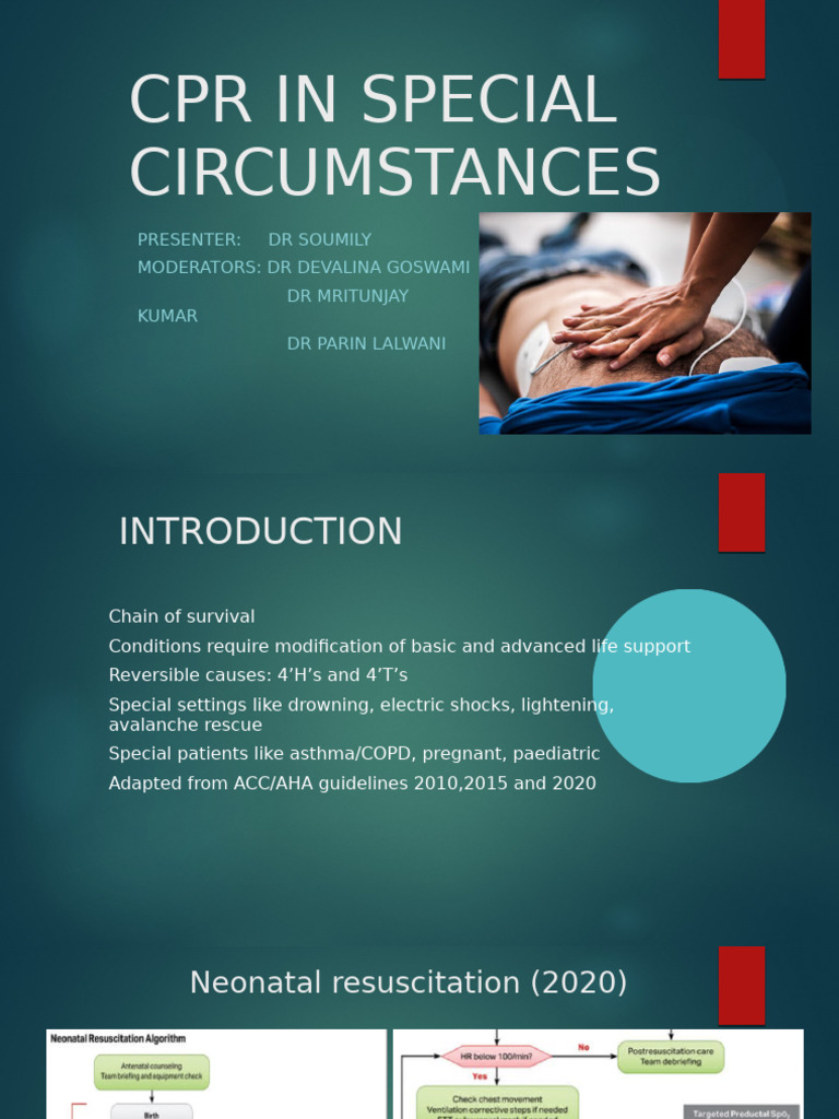 CPR in Special Circumstances-1 | PDF | Cardiopulmonary Resuscitation ...