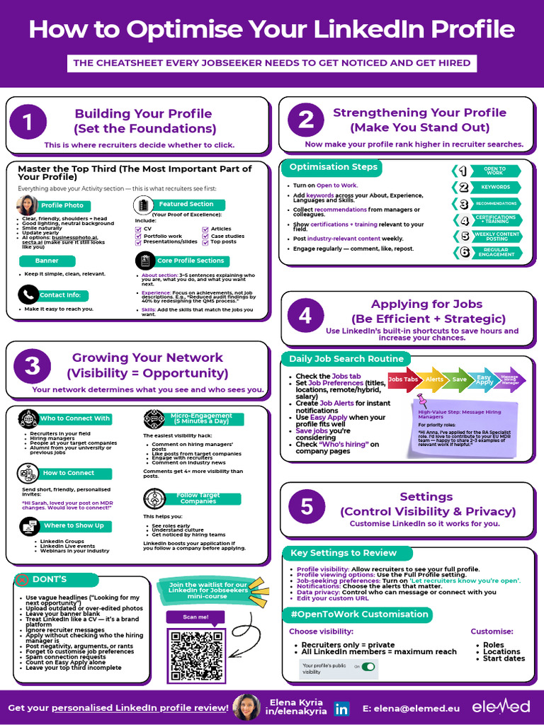Optimize Your LinkedIn Profile for Jobs | PDF | Linked In | Recruitment