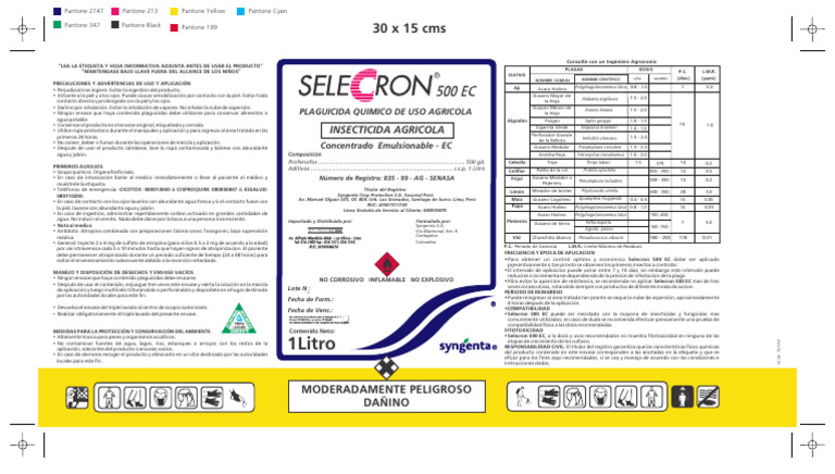 Selecron 500 SC 1l Per Far | PDF