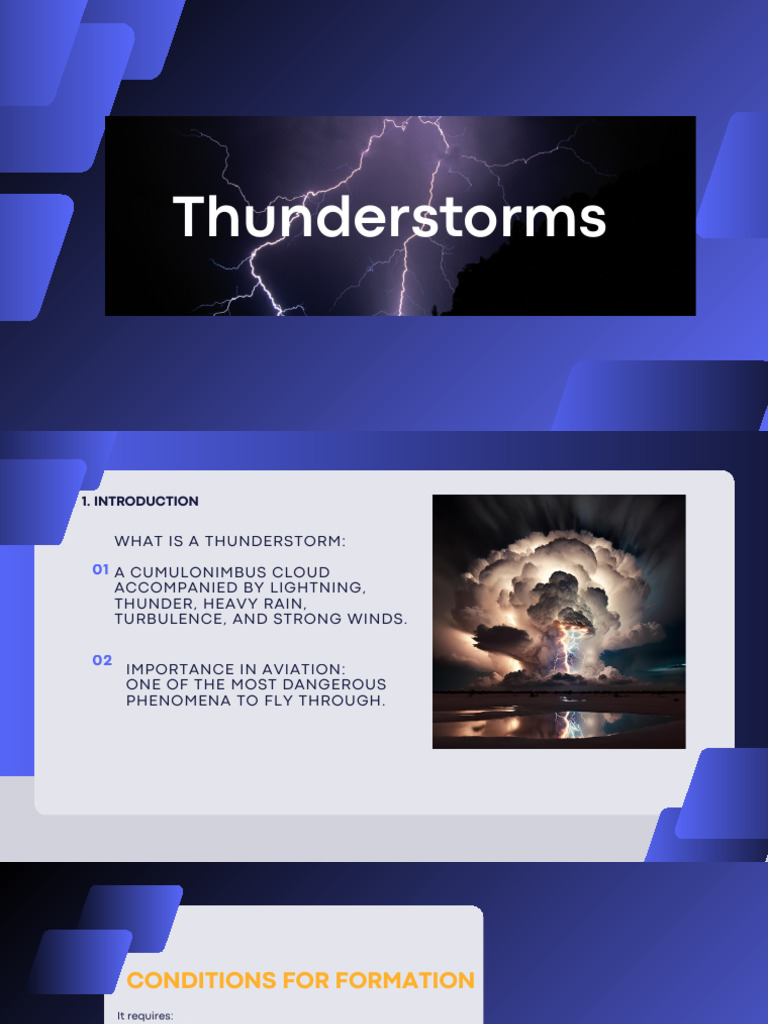 Thunderstorms: Aviation Hazards Explained | PDF