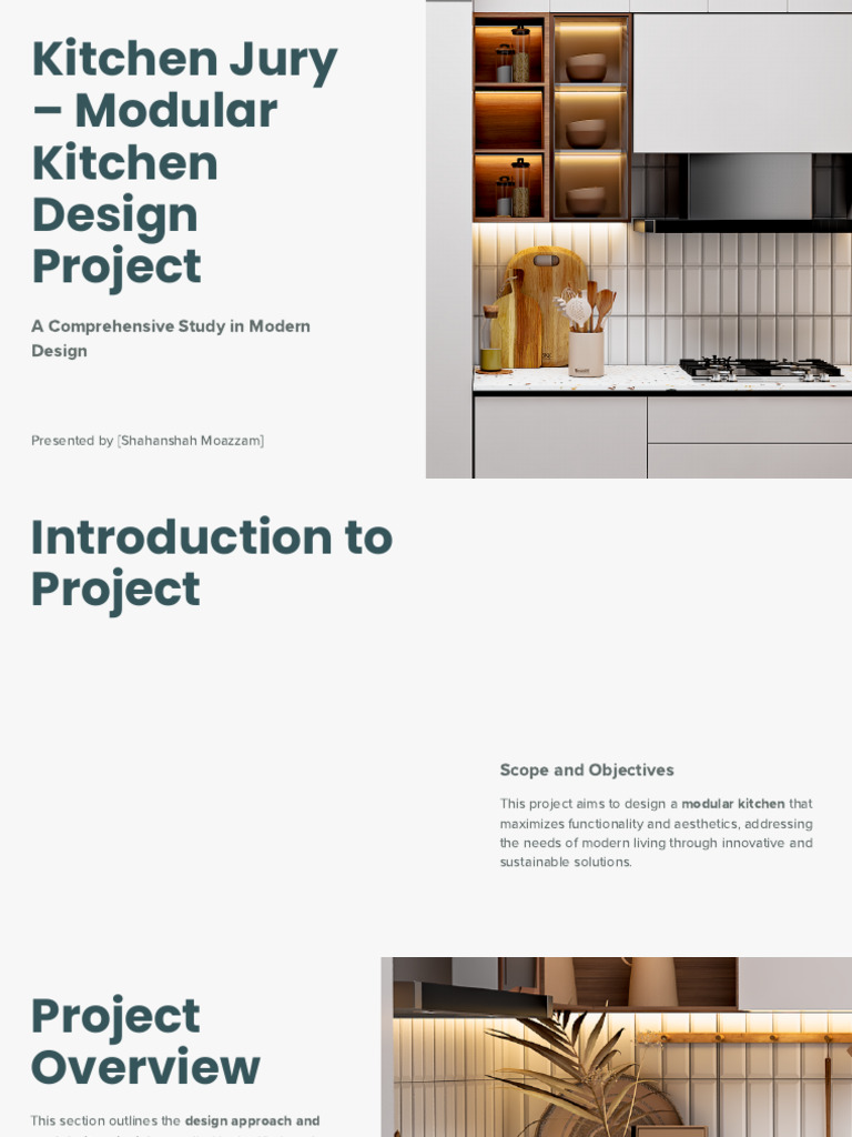 Modular Kitchen Design Project Overview | PDF