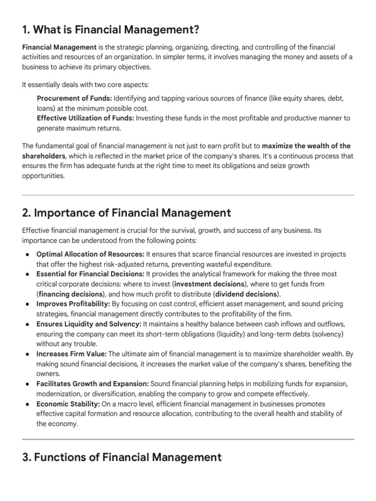 Financial Management 2 | PDF | Dividend | Net Present Value