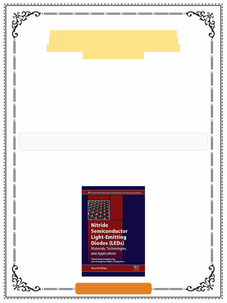 Nitride Semiconductor Light Emitting Diodes LEDs Second Edition ...