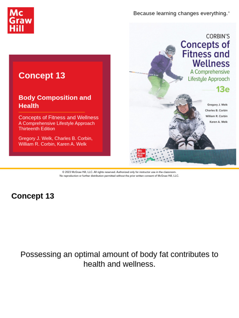 Corbin 13e PPT Concept13 Accessible - StudentVersion | PDF | Body Mass ...