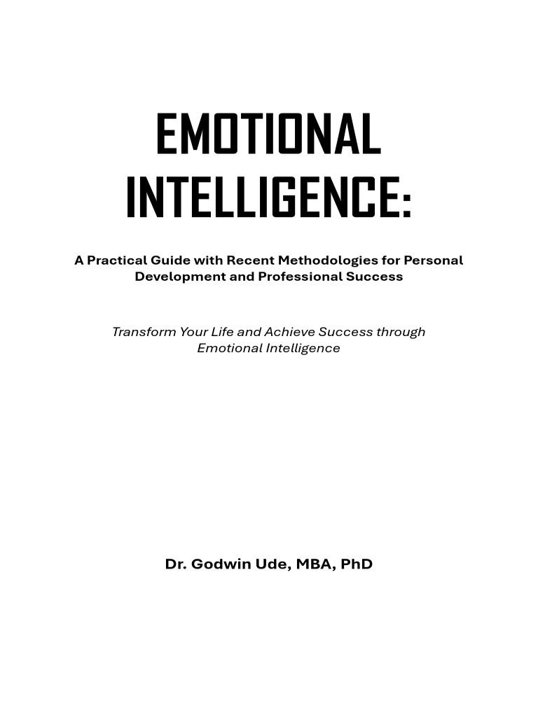 Emotional Intelligence for Success Guide | PDF | Emotional Intelligence ...
