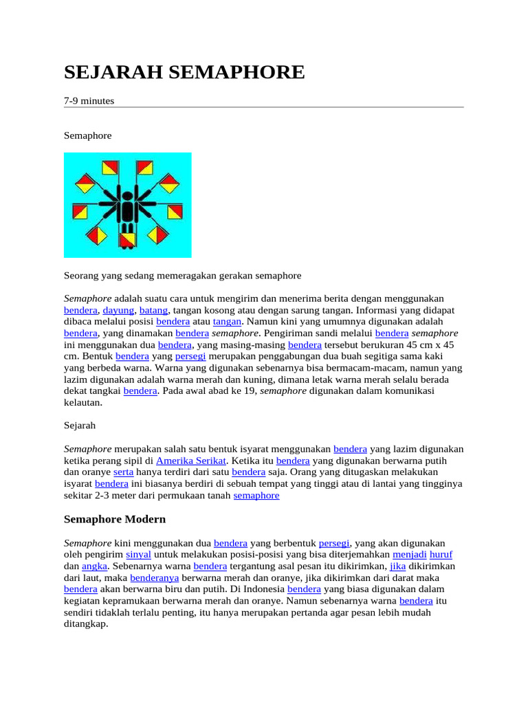 Sejarah Semaphore | PDF