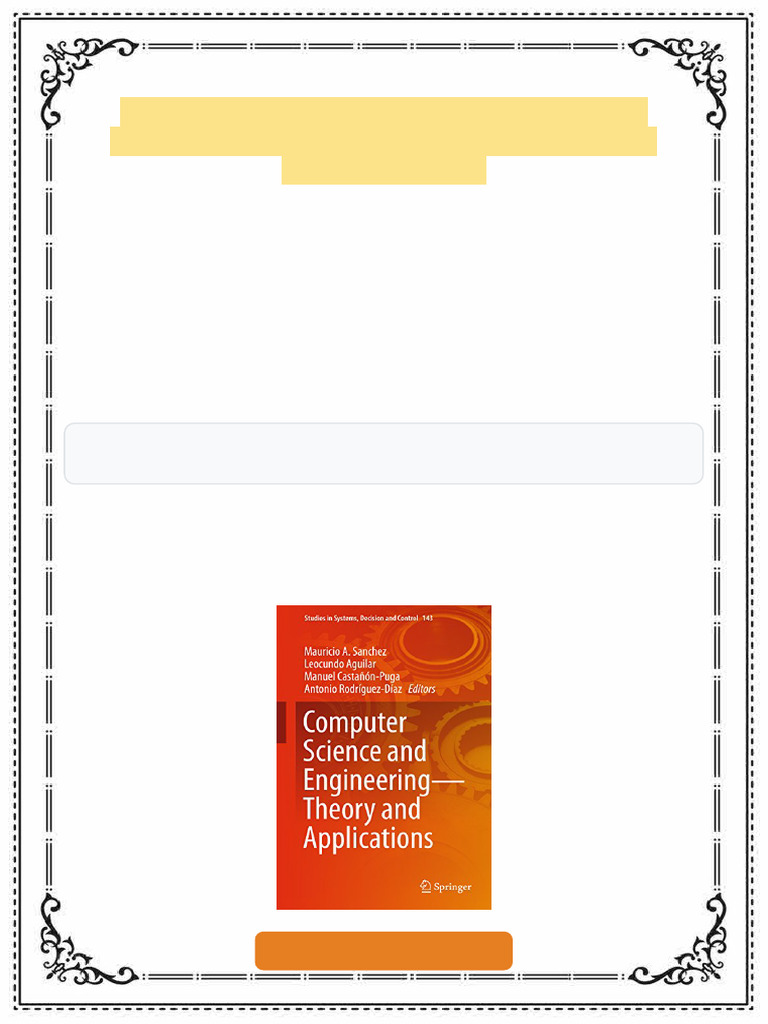 Computer Science and Engineering Theory and Applications Coll. Ebook ...