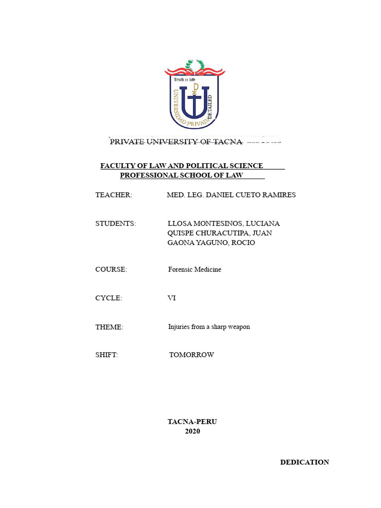 Group 1 - Monograph On Injuries Caused by Blades | PDF | Blade | Knife