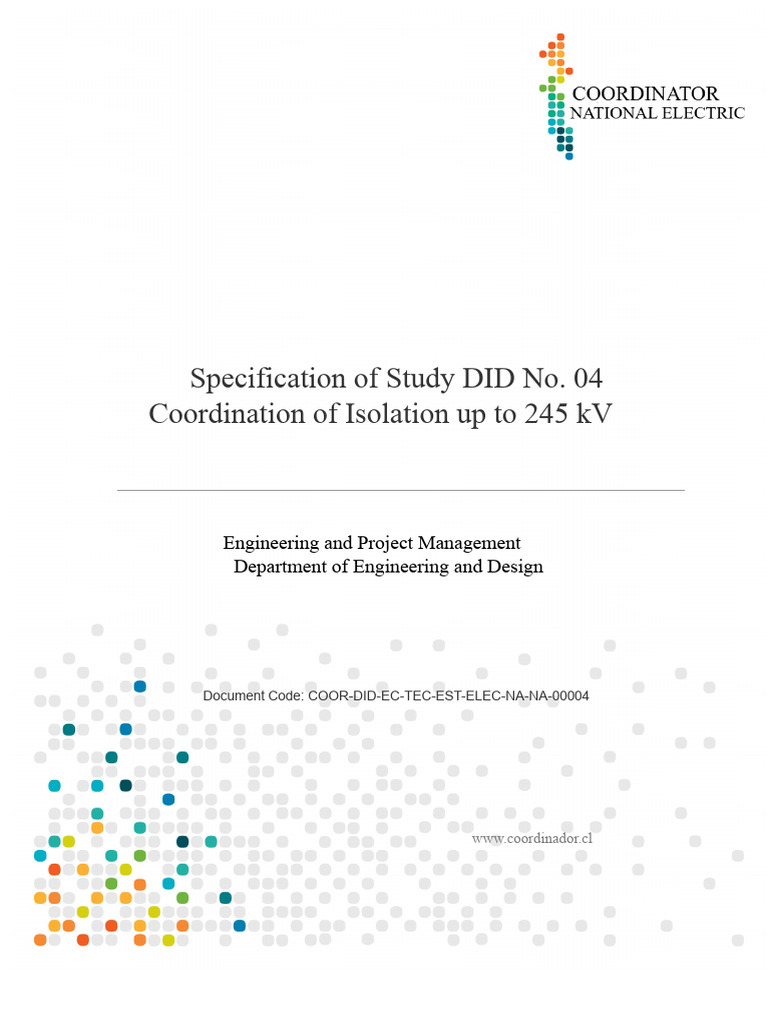 Isolation Coordination Study Specification | PDF | Insulator ...