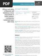 Download Efficacy and safety of diacerein and diclofenac in knee osteoarthritis in Indian patients- a prospective randomized open label study by iMedPub SN96525275 doc pdf