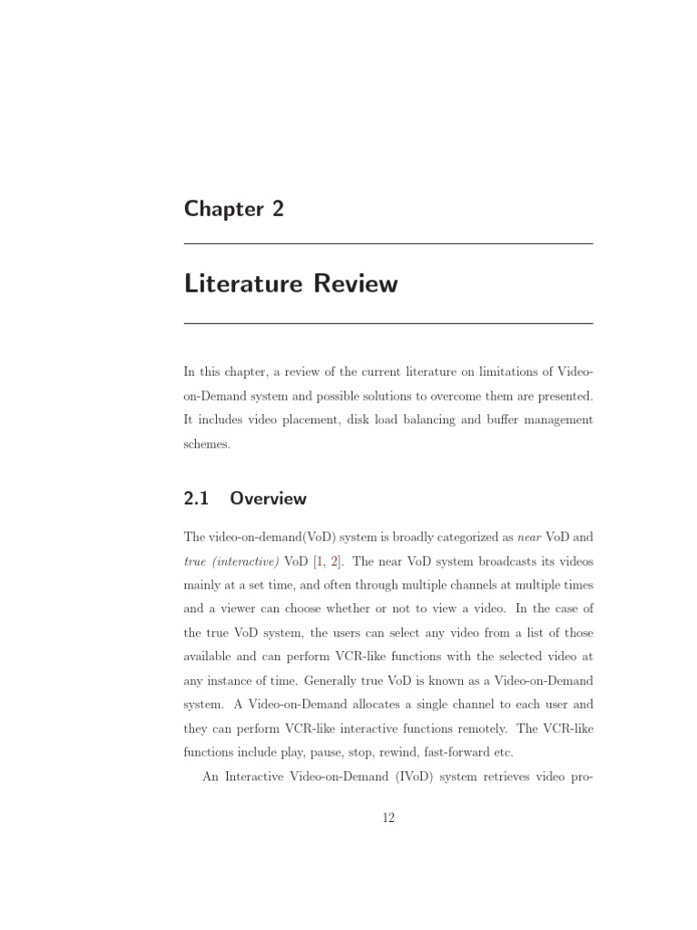 VoD System Limitations and Solutions | PDF | Load Balancing (Computing ...