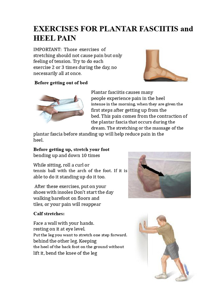 Effective Exercises for Heel Pain Relief | PDF