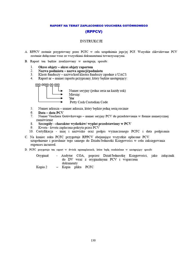 Aneks 49 - Instrukcje - RPPCV | PDF