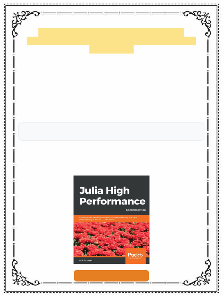 Julia High Performance 2nd Edition Avik Sengupta Ebook Ready-For ...