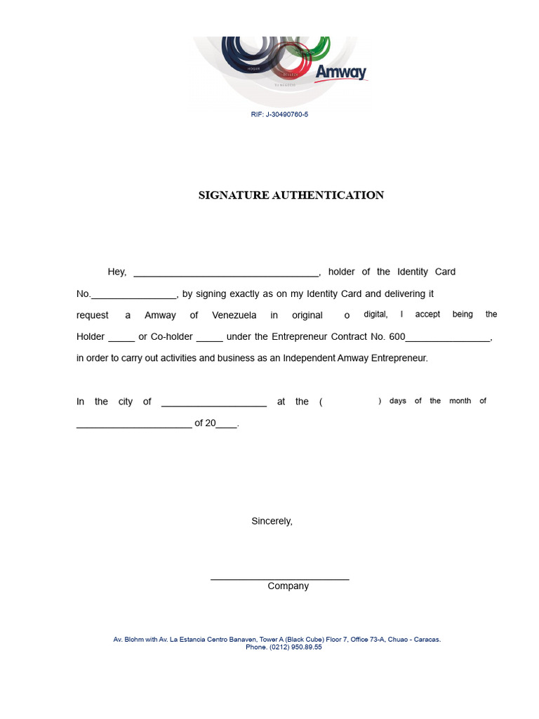 Signature Authentication | PDF