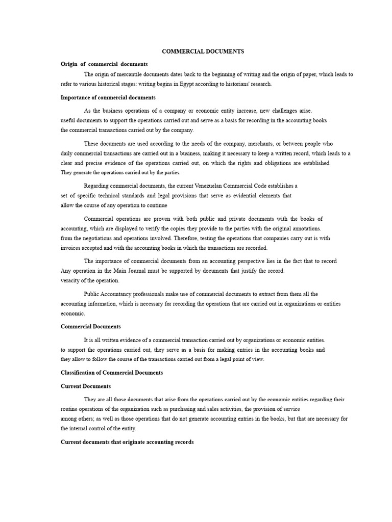 Importance and Types of Commercial Documents | PDF | Banks | Credit Card