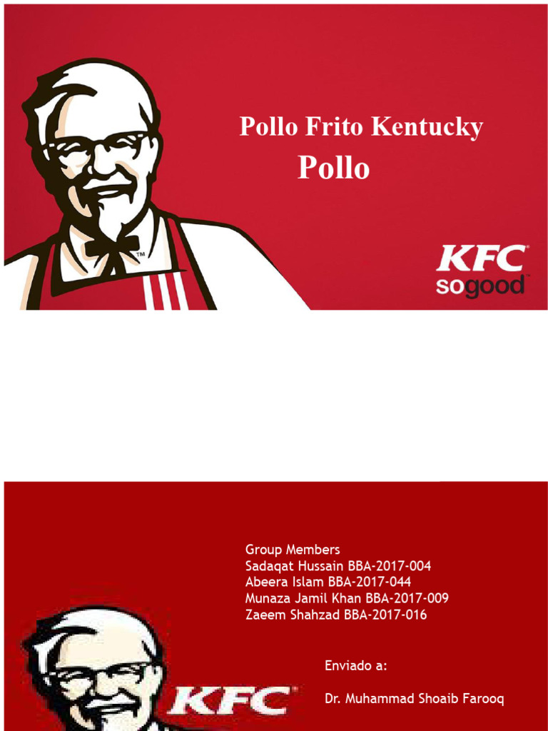 KFC Diapositivas Finales | PDF | Alimentos | Cocina