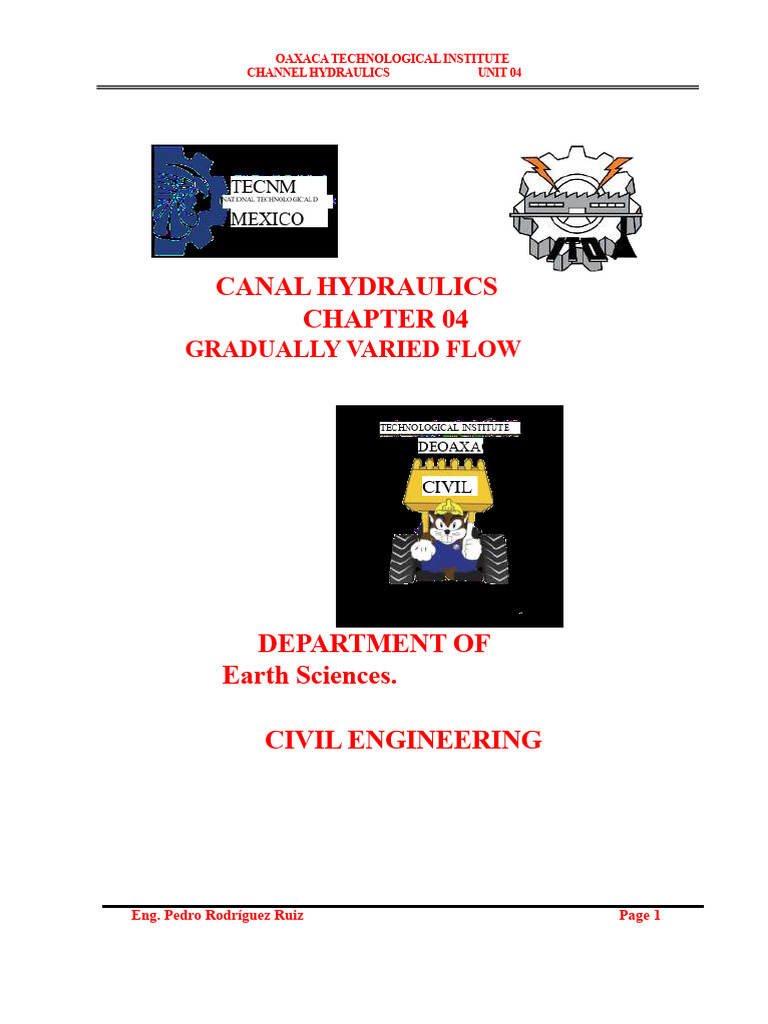 Gradually Varied Flow in Channel Hydraulics | PDF | Fluid Dynamics ...