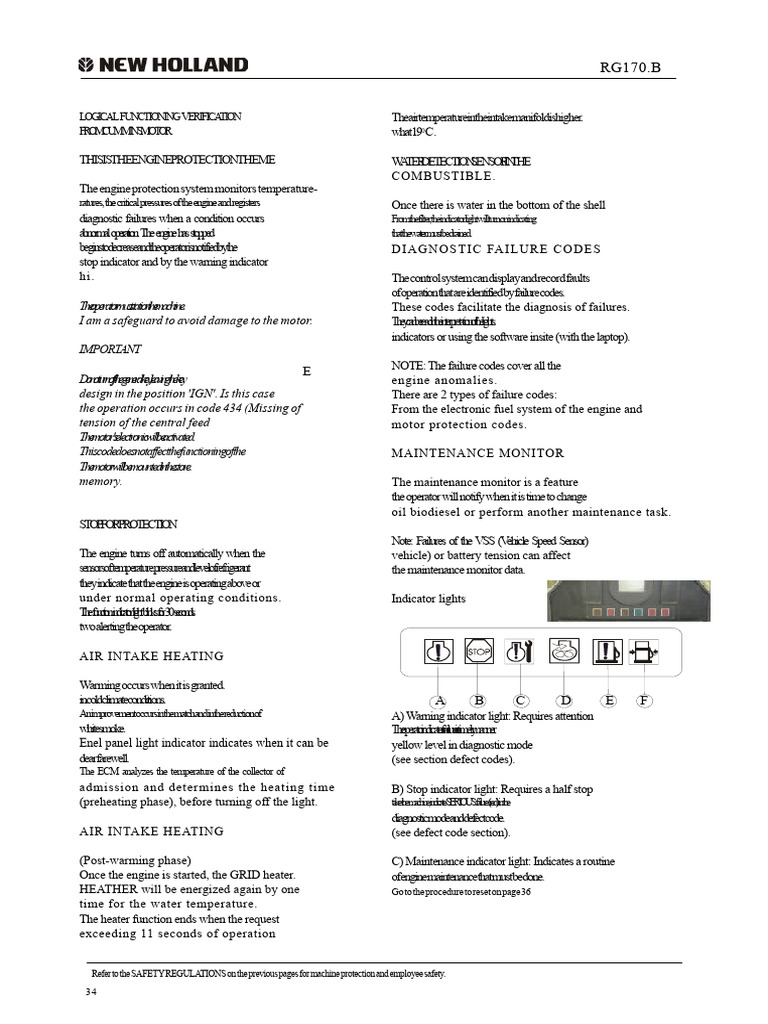 Fall Codes Spanish Motor Grader RG170.B | PDF | Throttle | Mechanical ...