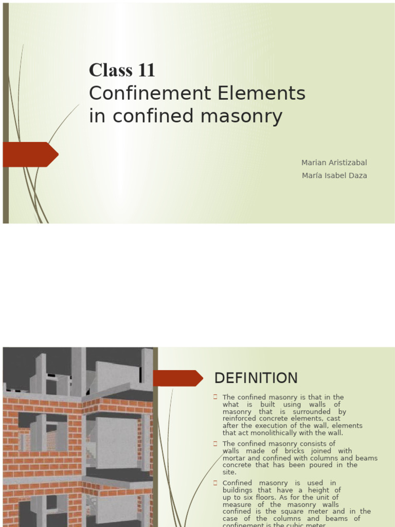 Confined Masonry Construction Guide | PDF | Masonry | Concrete