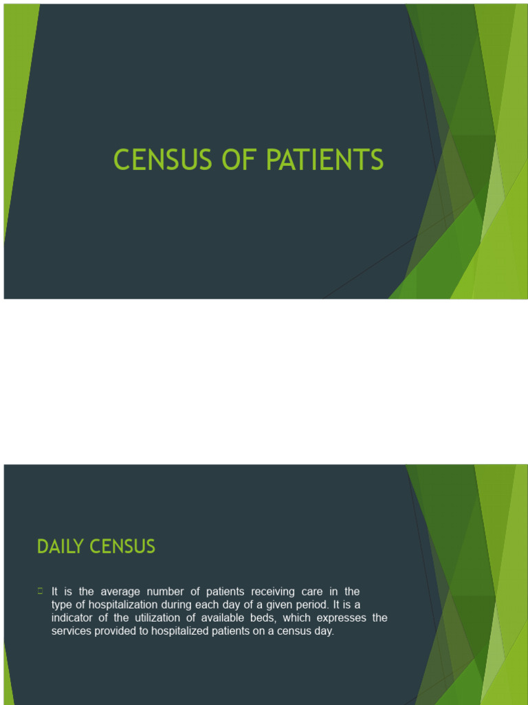 Daily Hospital Patient Census Guide | PDF