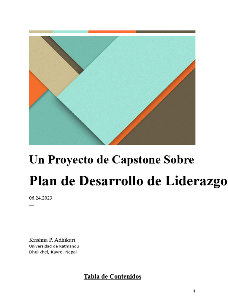 Plan de Desarrollo de Liderazgo Efectivo | PDF | Liderazgo | Las emociones