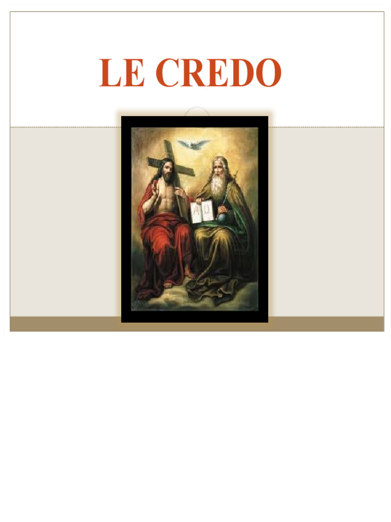 Comprendre le Credo Catholique | PDF | Dieu le Père | Dieu