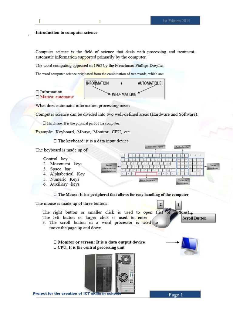 Introduction to Computer Science Basics | PDF | Spreadsheet | Icon ...