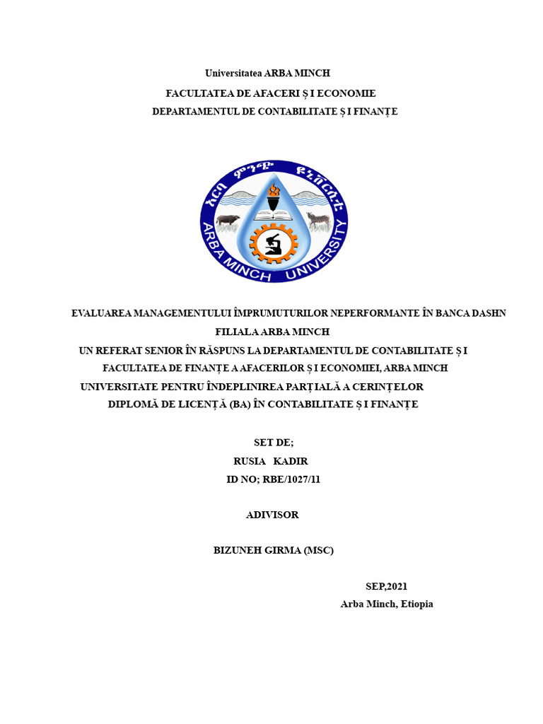 Universitatea Arba Minch | PDF