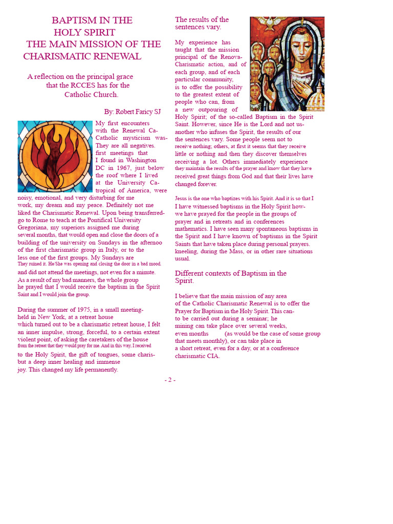 Baptism in the Holy Spirit Explained | PDF | Charismatic Movement | Baptism