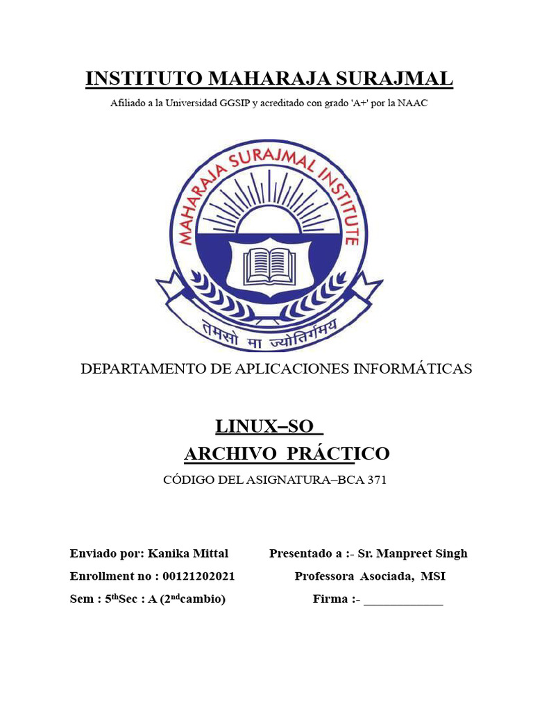 Guía Práctica de Comandos en Linux | PDF | Archivo de computadora ...