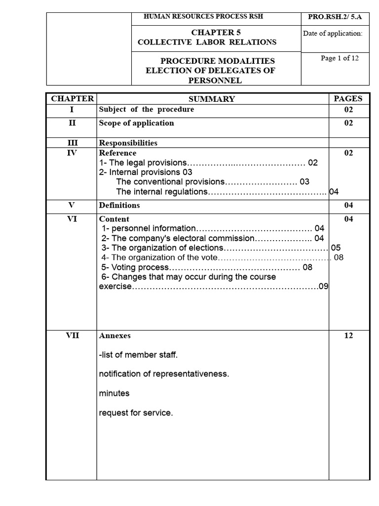 procedure for the selection of staff representatives younes | PDF ...