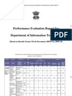 Performance Evaluation Report For Department of Information Technology