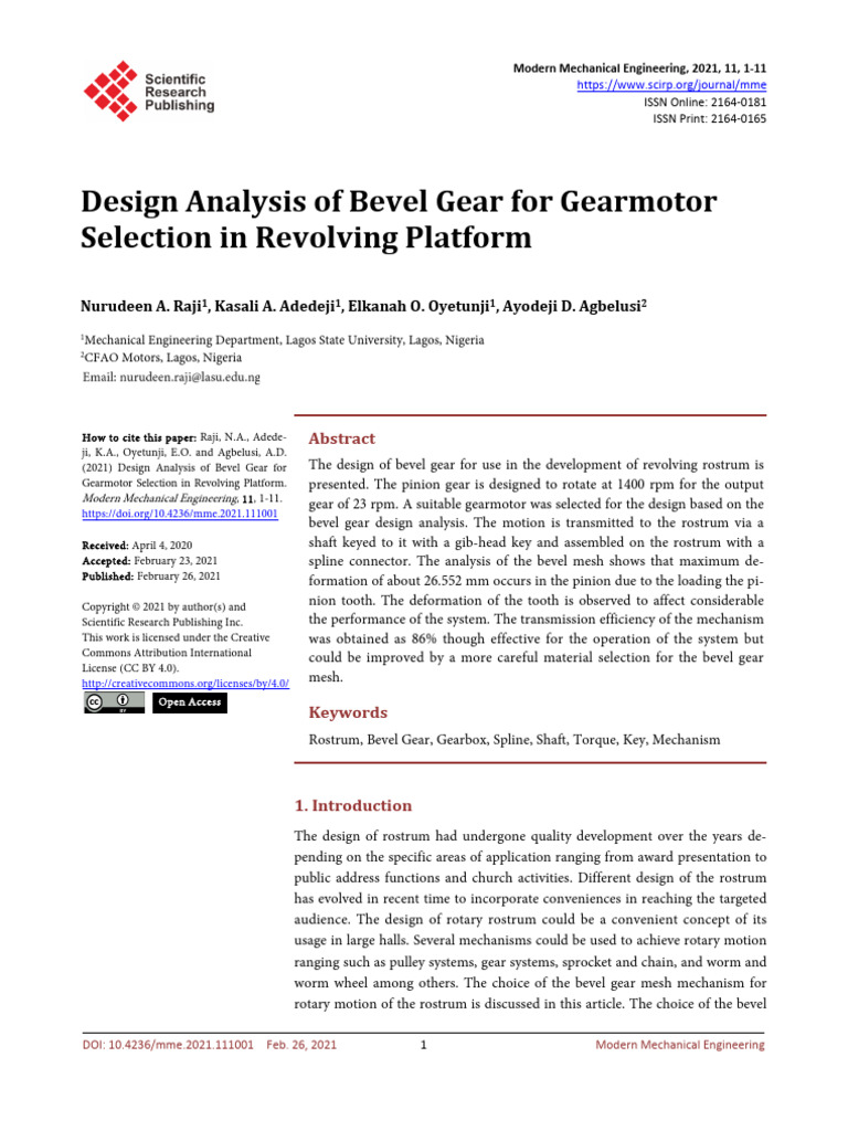 Article No. 59 New | PDF | Gear | Mechanical Engineering