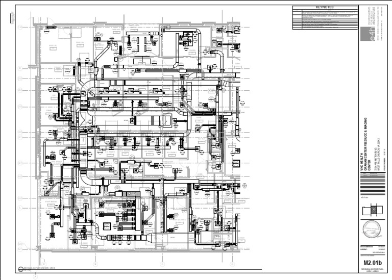 Mechanical Ductwork Plan - Area B | PDF | Duct (Flow) | Temperature
