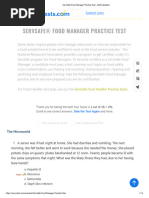 ServSafe Exam Answer Key & Explanations | PDF | Food Industry