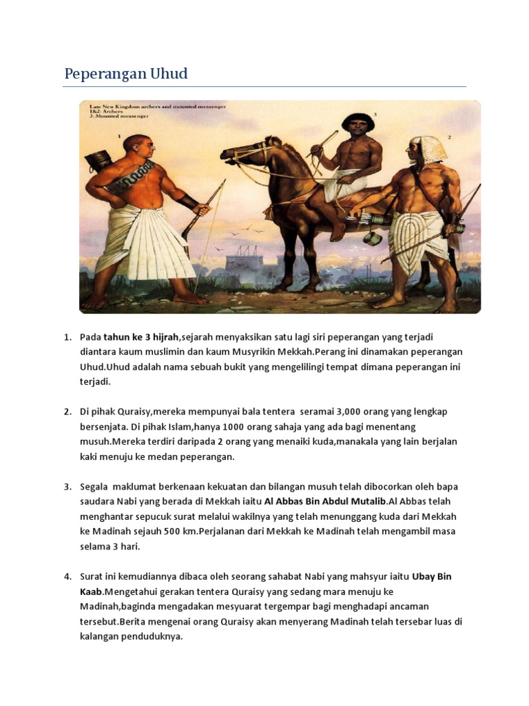 Sejarah Peperangan Uhud Pdf