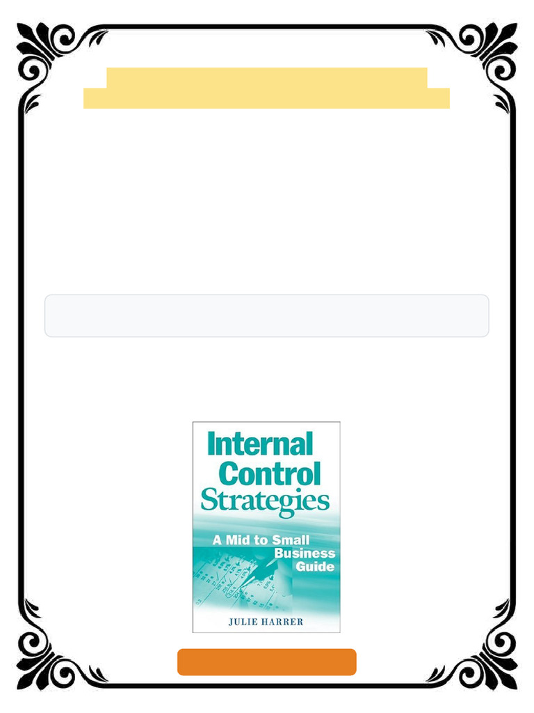 Internal Control Strategies Julie Harrer ebook uncut digital version ...