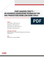 KBR's Transport Gasifier (TRIG) - An Advanced Gasification Technology For SNG Production From Low-Rank Coals