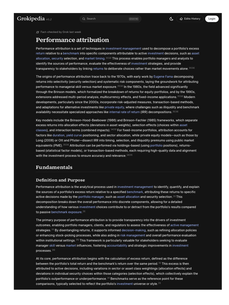 Understanding Performance Attribution in Investing | PDF | Financial ...