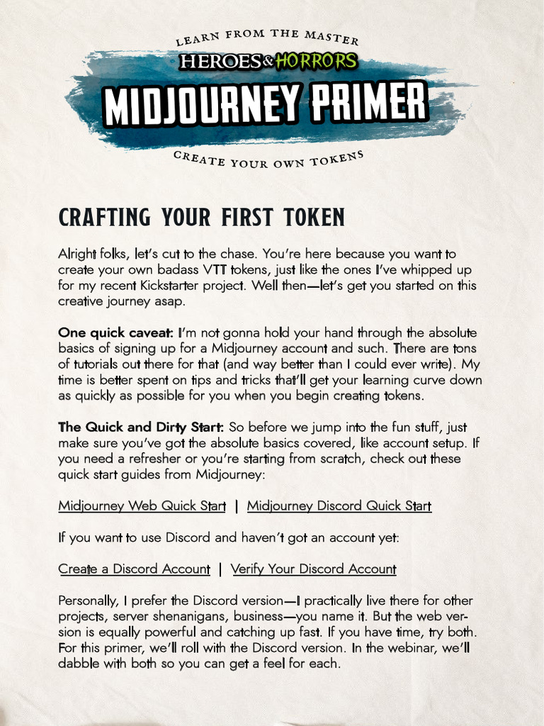 Create Your First VTT Token with AI | PDF